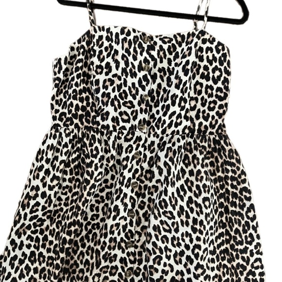 H & M Animal Print Midi Boho beach Linen Blend summer comfort dress - Picture 5 of 5